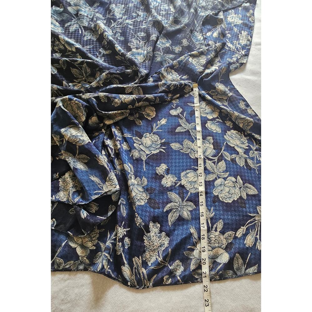 Vintage California Dynasty Women's Full length Kaftan Kimono, Blue, One Size - Picture 12 of 13